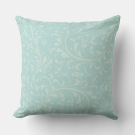 Hawaiian Blue Pattern Throw Kissen Für Draußen