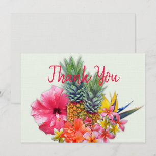 Hawaiian Bouquet Dankeschön Notizkarten ohne Text Mitteilungskarte