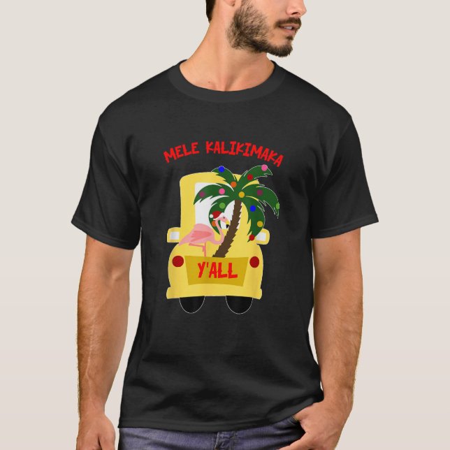 Hawaiian Christmas Mele Kalikimaka Hawaii Palm  T-Shirt