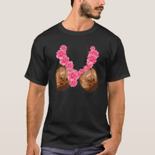 Hawaiian Coconut Bra Coole Halloween-Blume T-Shirt