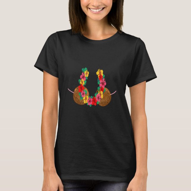 Hawaiian Coconut Bra Hawaii T-Shirt (Vorderseite)