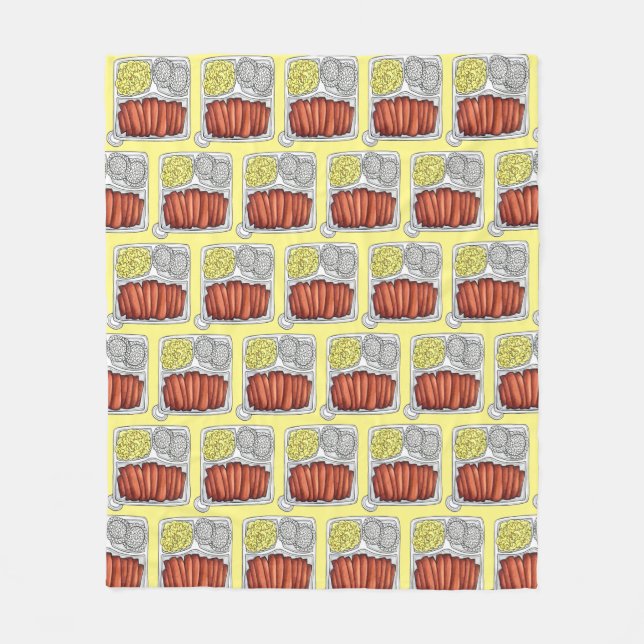 Hawaiian Cuisine Plunch Rice Makaroni Salad Fleecedecke (Vorderseite)