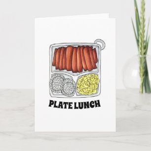 Hawaiian Cuisine Plunch Rice Makaroni Salad Karte