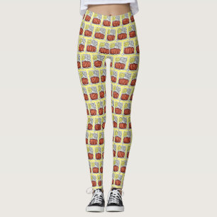 Hawaiian Cuisine Plunch Rice Makaroni Salad Leggings