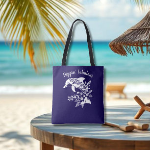 Hawaiian Dolphin-Flippin' Fabulous-Dark Blue