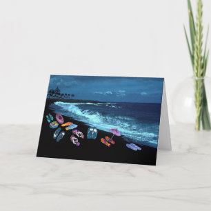 Hawaiian Dreh Flop Beach Party Karte