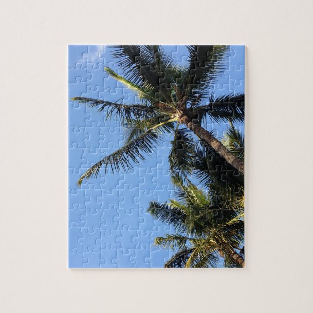 Hawaiian Exotic Beach Palm Trees Puzzle (Vertikal)