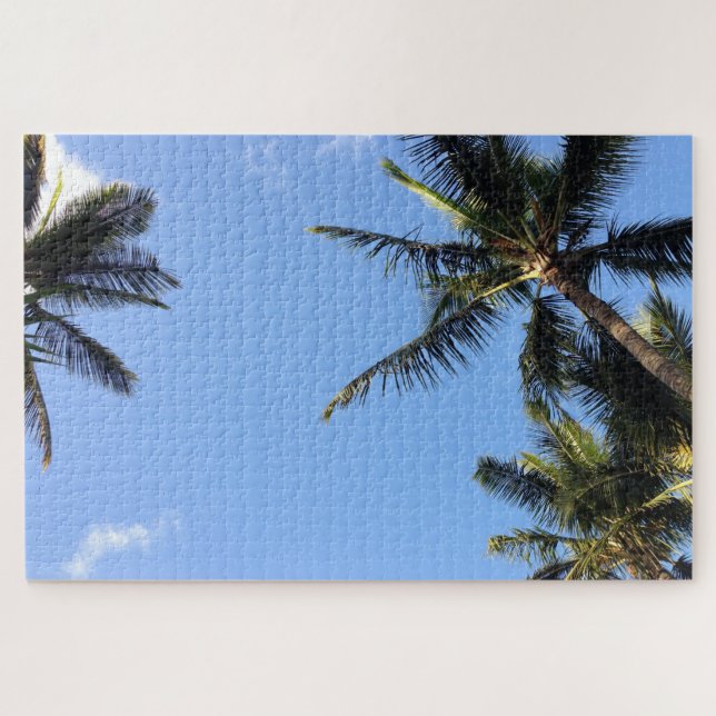 Hawaiian Exotic Beach Palm Trees Puzzle (Horizontal)