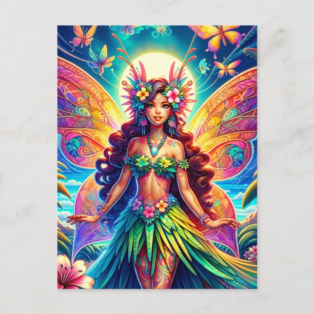 Hawaiian Fairy Postkarte (Vorderseite)