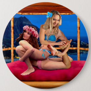 HAWAIIAN FANTASY WRESTLING BUTTON