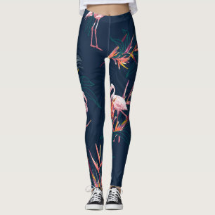 Hawaiian Flamingo: Tropisches Vintages Kunstwerk Leggings