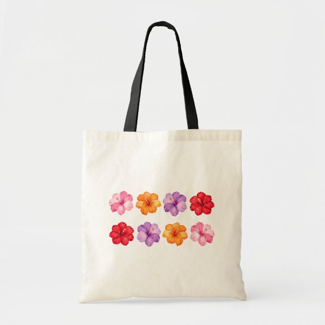 Hawaiian Flowers Tragetasche (Vorne)
