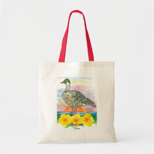 Hawaiian Gänse Nene Staat Bird Watercolor Tragetasche