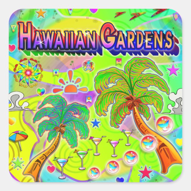 Hawaiian Gardens Mind Focus Sticker (Vorderseite)