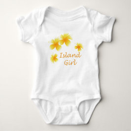 Hawaiian Girl Tropical Floral Säuglinge Baby Strampler