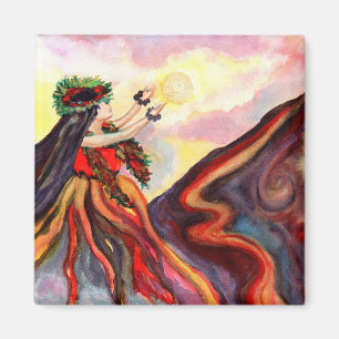 Hawaiian Goddess Pele Magnet