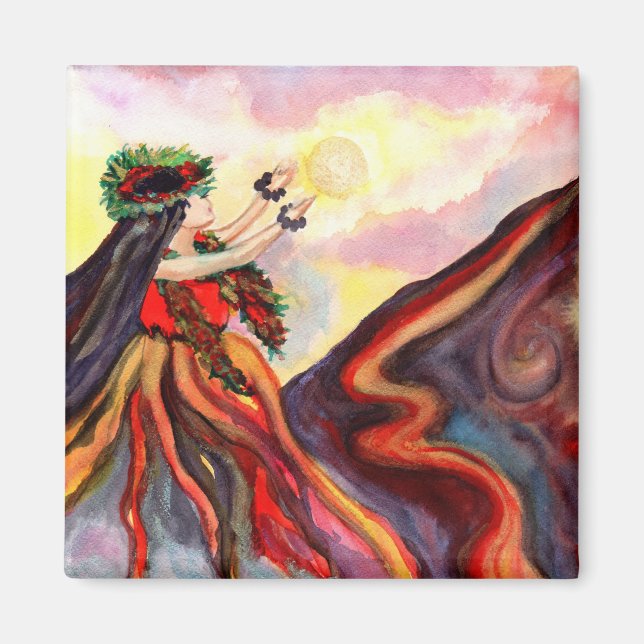 Hawaiian Goddess Pele Magnet (Vorne)