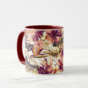 Hawaiian Golden Tropics Elegant Vintage Modern Tasse