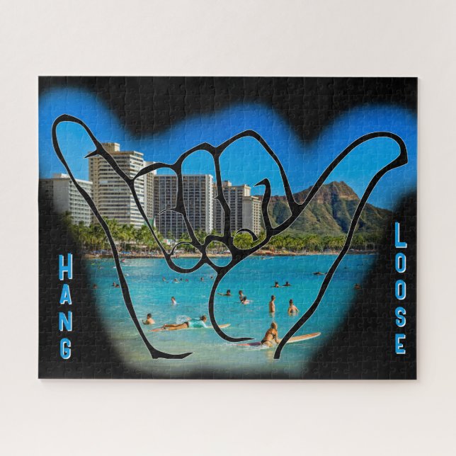 Hawaiian Hang Loose, alias Aloha Spirit Puzzle (Horizontal)