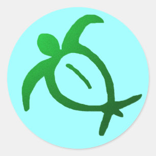 Hawaiian Honu Petroglyph - Aufkleber