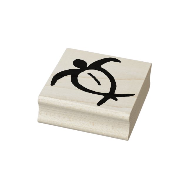 Hawaiian Honu Petroglyph Gummistempel (Stempel)