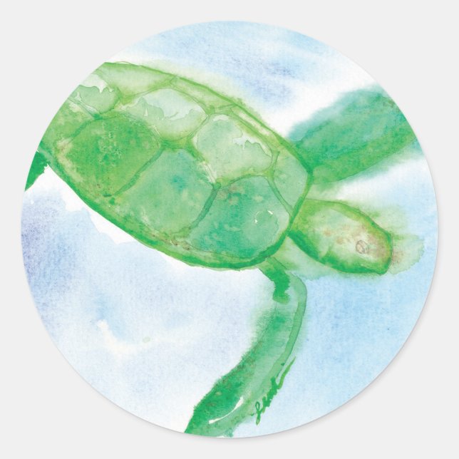 Hawaiian Honu Sticker (Vorderseite)