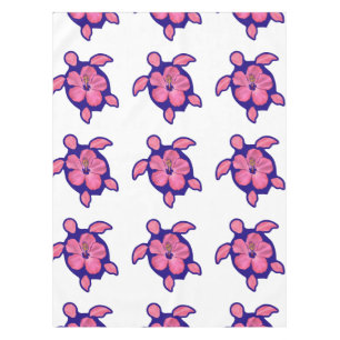 Hawaiian Honu Turtle und Hibiskus Tischdecke