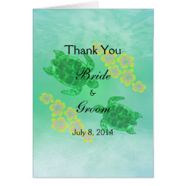 Hawaiian Honu Wedding Vielen Dank