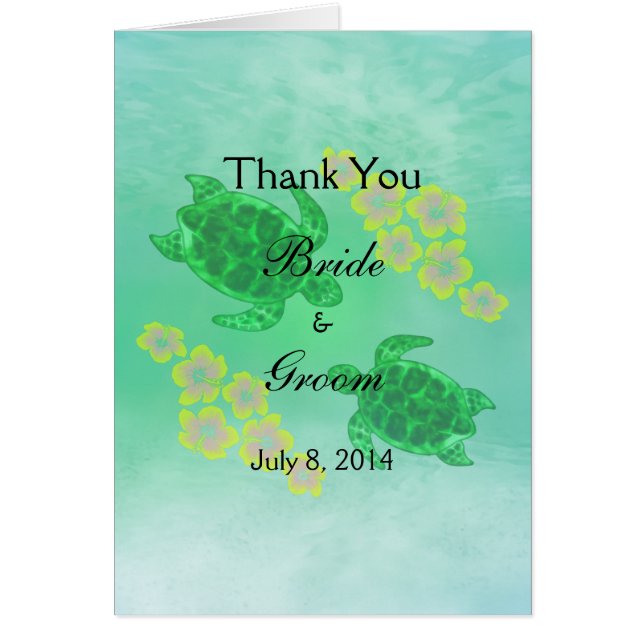 Hawaiian Honu Wedding Vielen Dank (Vorne)
