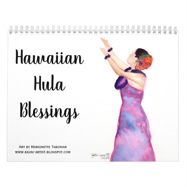 Hawaiian Hula Blessings Calendar Kalender (Titelbild)