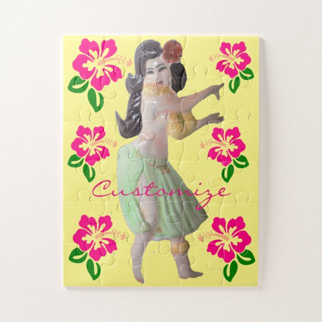 Hawaiian Hula Dancer Hibisken Thunder_Cove Puzzle (Vertikal)