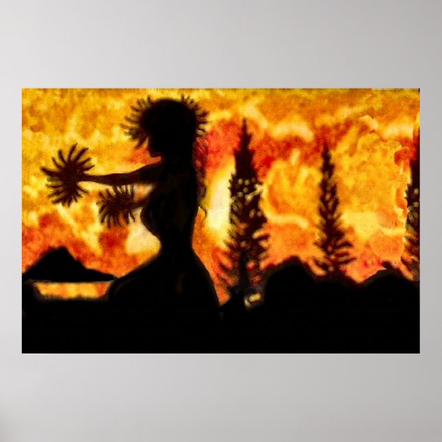 Hawaiian Hula Dancer Poster (Vorne)
