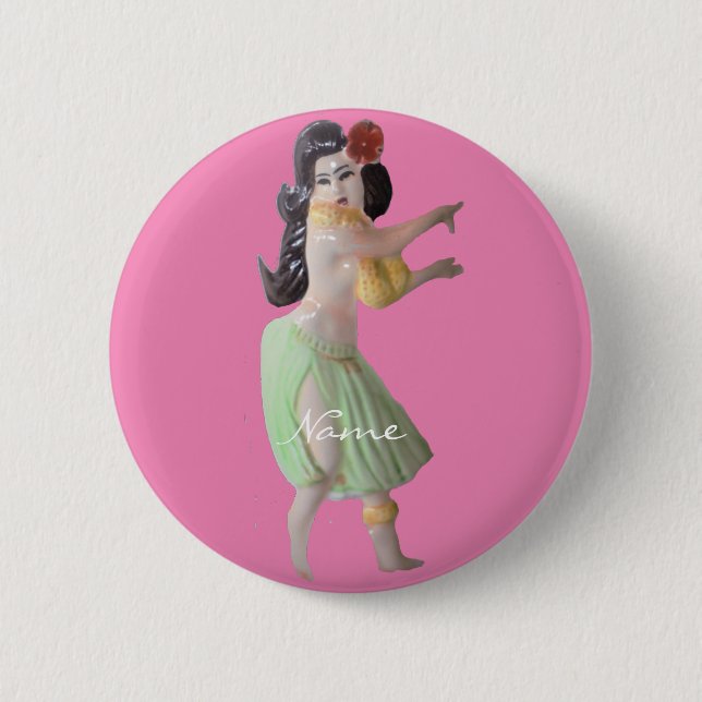Hawaiian Hula Dancer Thunder_Cove Button (Vorderseite)