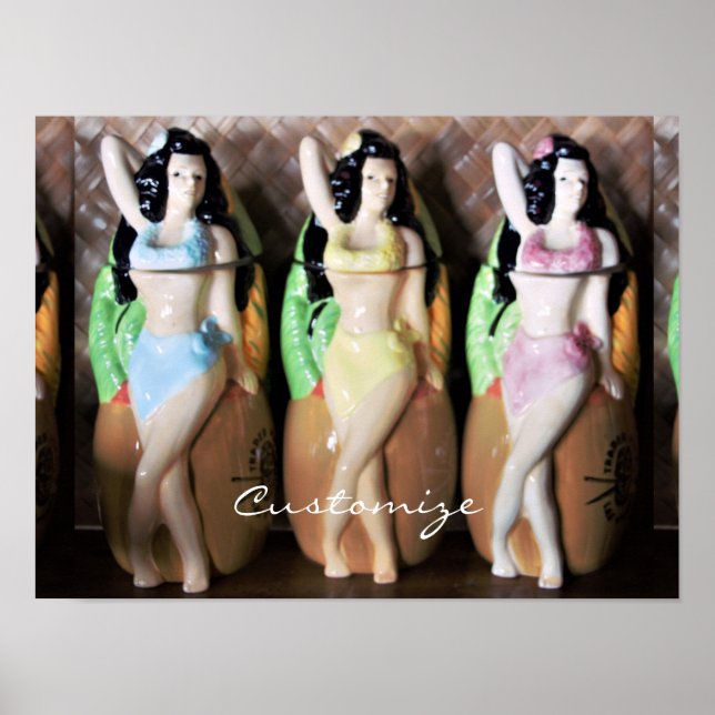 Hawaiian Hula Dancers Thunder_Cove Poster (Vorne)