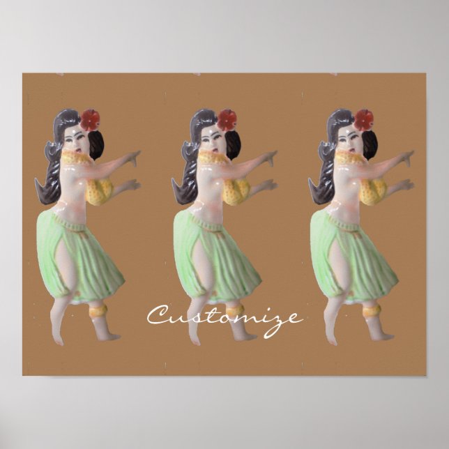 Hawaiian Hula Dancers Thunder_Cove Poster (Vorne)