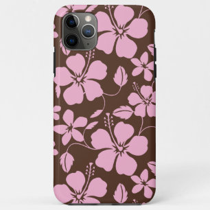 HAWAIIAN HULA (HIBISCUS) BRAUN/ROSA Case-Mate iPhone HÜLLE
