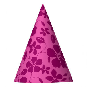 HAWAIIAN HULA (HIBISCUS) BURGUNDERWEIN PARTYHÜTCHEN