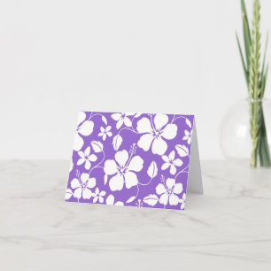HAWAIIAN HULA (HIBISCUS) HELLVIOLETT DANKESKARTE