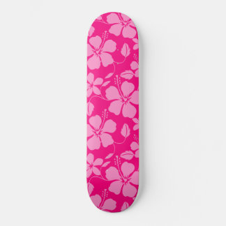 HAWAIIAN HULA (HIBISCUS) PINK GUAVA SKATEBOARD