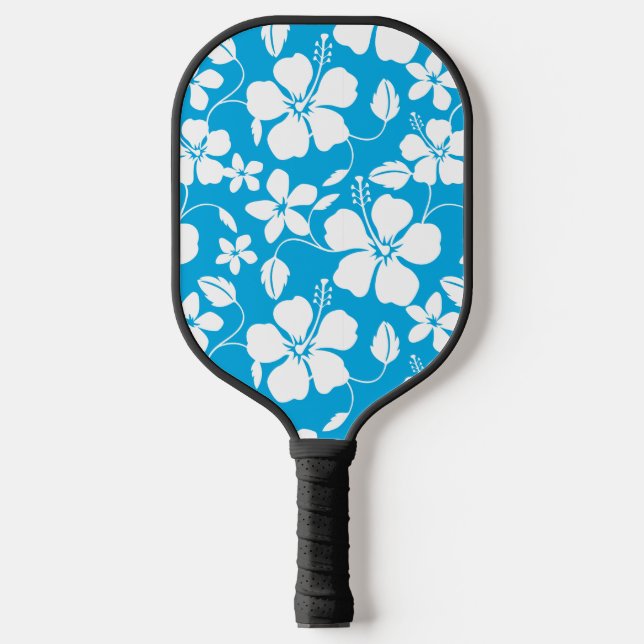 HAWAIIAN HULA (HIBISKUS) BLAUE PICKLEBALL PADDLE (Vorderseite)