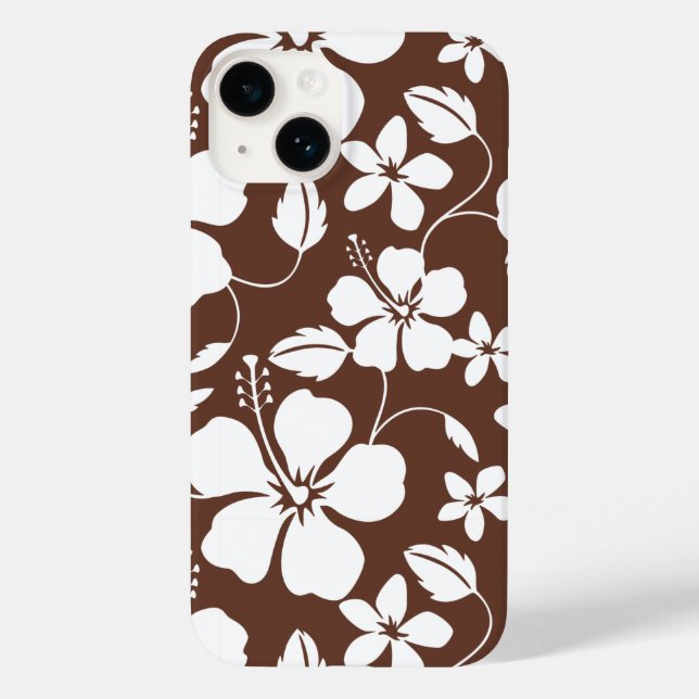 HAWAIIAN HULA (HIBISKUS) BROWN Case-Mate iPhone HÜLLE (Rückseite)