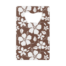 HAWAIIAN HULA (HIBISKUS) BROWN GELDBEUTEL FLASCHENÖFFNER