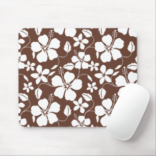 HAWAIIAN HULA (HIBISKUS) BROWN MOUSEPAD