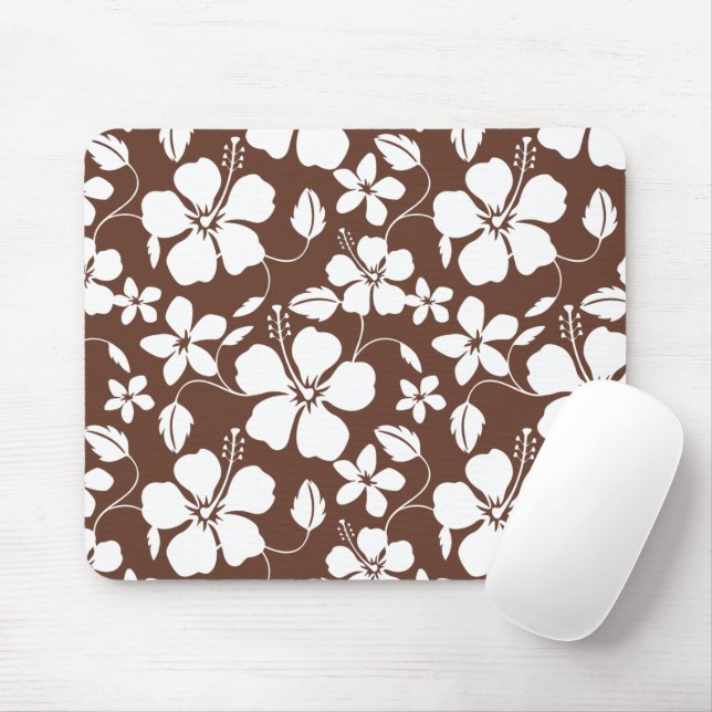 HAWAIIAN HULA (HIBISKUS) BROWN MOUSEPAD (Mit Mouse)