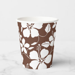 HAWAIIAN HULA (HIBISKUS) BROWN PAPPBECHER