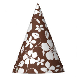 HAWAIIAN HULA (HIBISKUS) BROWN PARTYHÜTCHEN