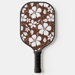 HAWAIIAN HULA (HIBISKUS) BROWN PICKLEBALL PADDLE