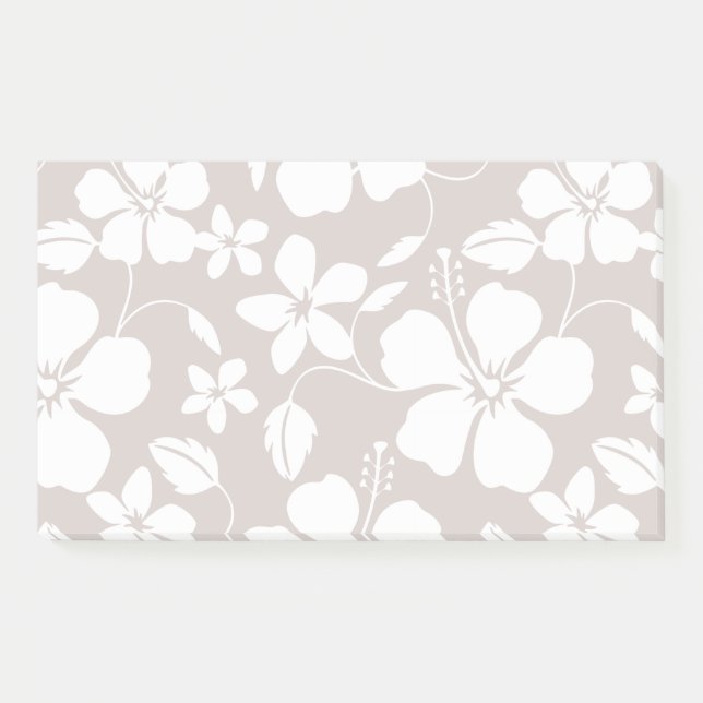 HAWAIIAN HULA (HIBISKUS) BROWN POST-IT KLEBEZETTEL (Vorderseite)