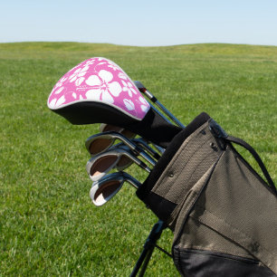 HAWAIIAN HULA (HIBISKUS) FLAMINGO PINK GOLF HEADCOVER