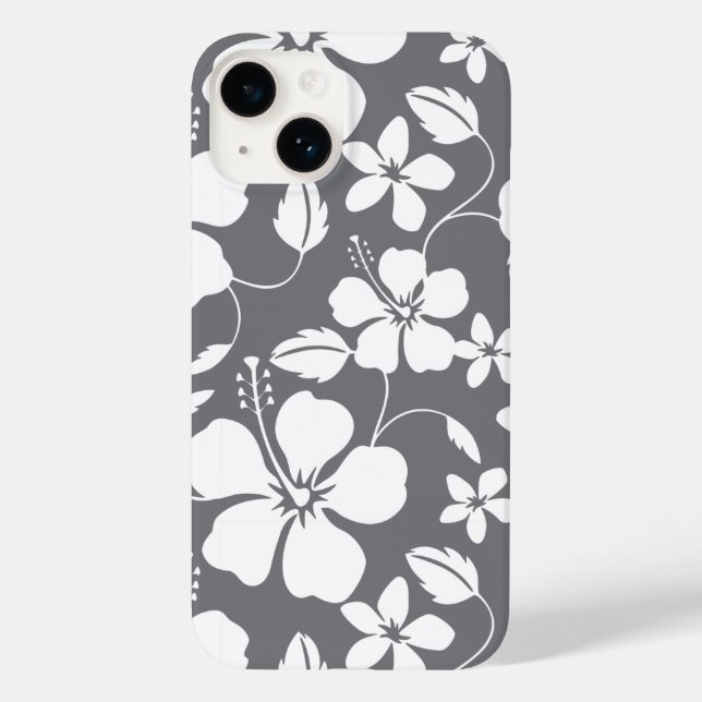 HAWAIIAN HULA (HIBISKUS) GRAY Case-Mate iPhone HÜLLE (Rückseite)